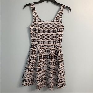 Black and White Skater Dress H&M